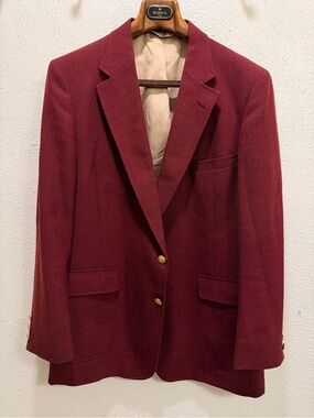 Stafford Classic Men's Burgundy Blazer 46L